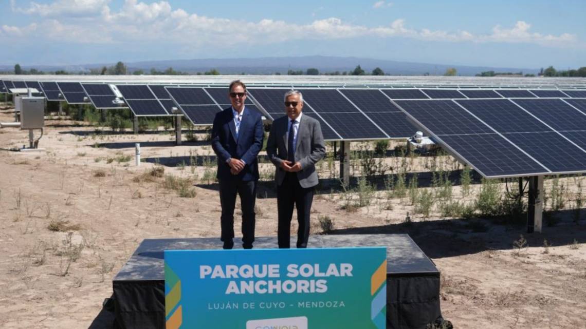 Mendoza sumó un nuevo parque solar y amplía su matriz renovable