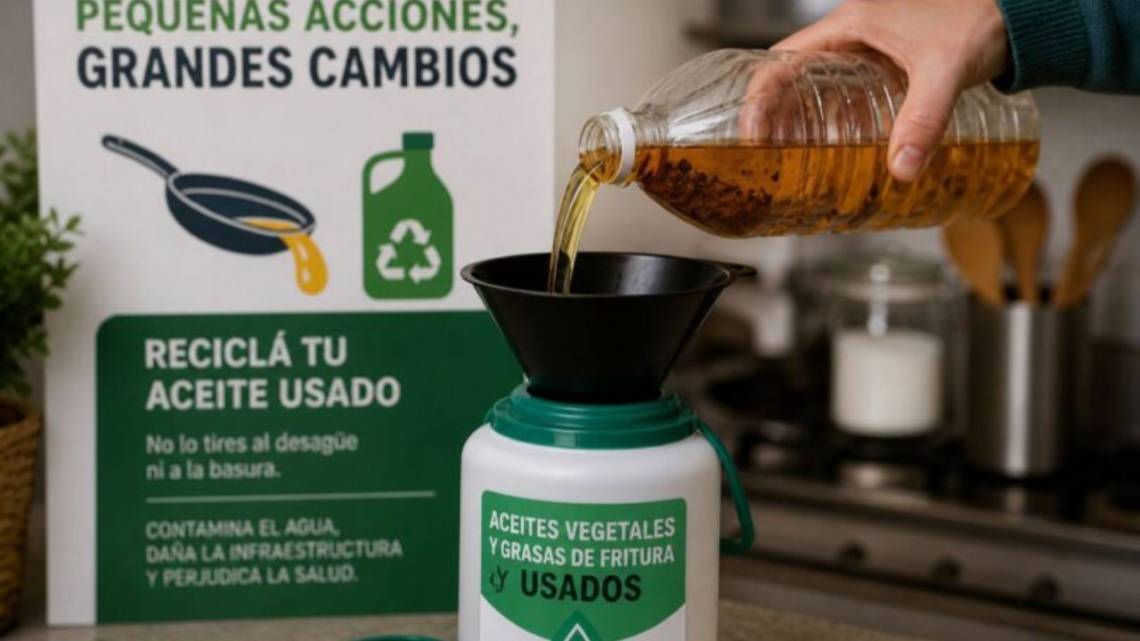 Del desagüe al circuito verde:  Santa Fe redefine el destino del aceite usado