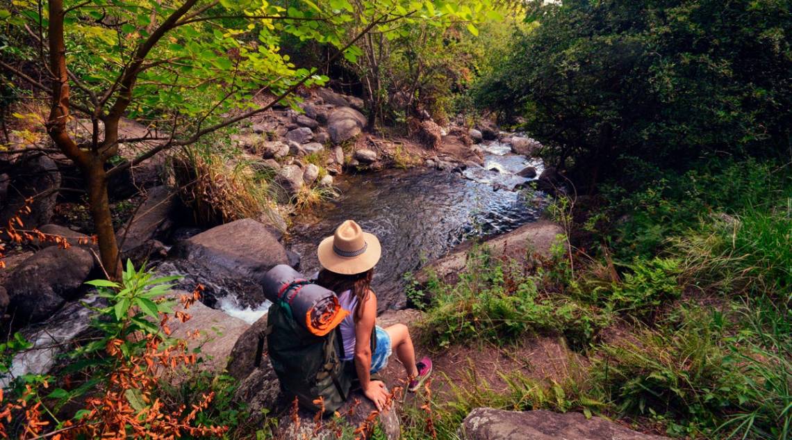 En San Javier, provincia de Córdoba, los turistas eligen disfrutar del contacto con la naturaleza.