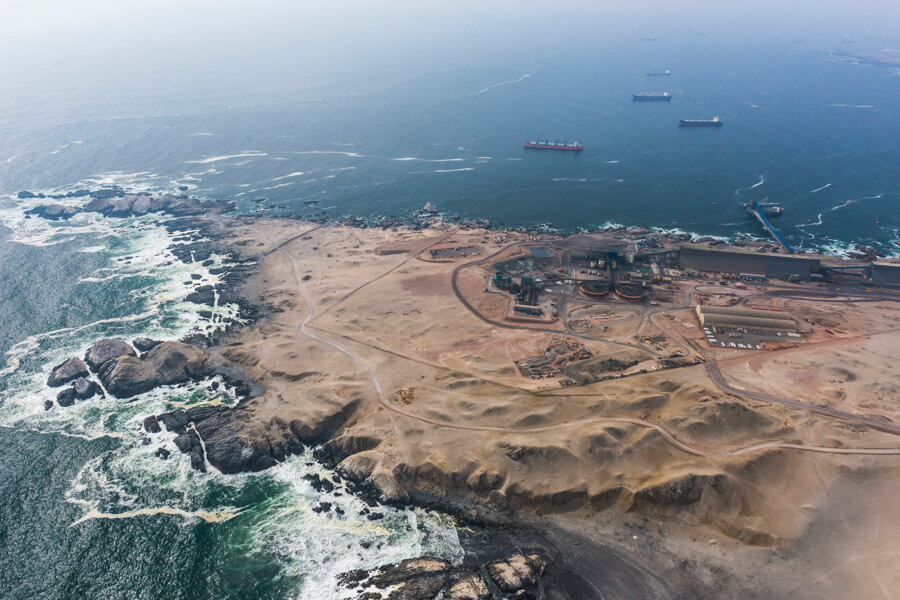 Techint está construyendo el sistema de impulsión de agua de mar en Collahuasi para la Compañía Minera Doña Inés en Chile.